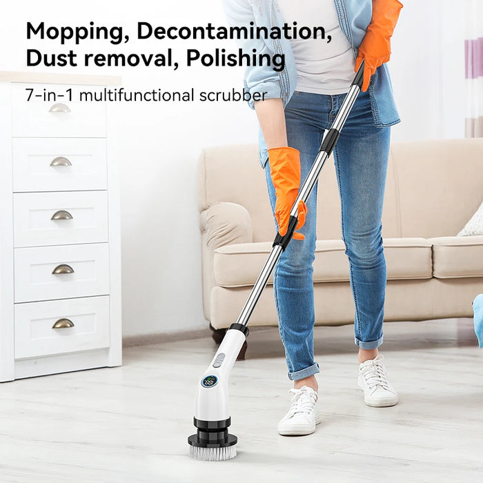 Electric Spin Scrubber Cordless Cleaning Brush