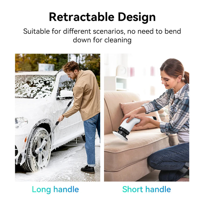 Electric Spin Scrubber Cordless Cleaning Brush