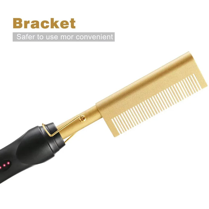 Hot Comb Hair Straightener Brush