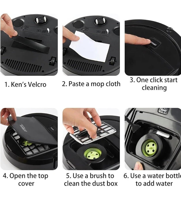 Mini Sweeping Robot Mopping Suction Machine Lazy Vacuum Cleaner 3 in 1
