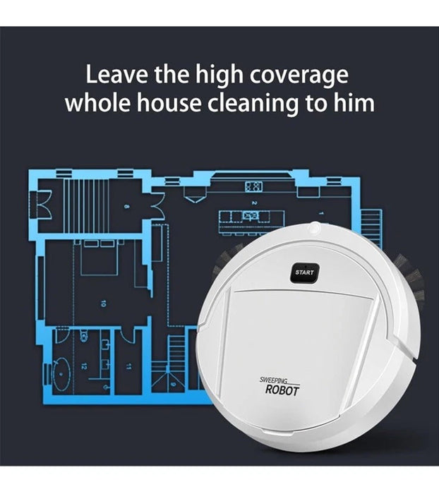 Mini Sweeping Robot Mopping Suction Machine Lazy Vacuum Cleaner 3 in 1